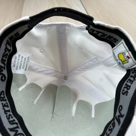 Masters American Needle Mens White Stretch Adjustable Golf Performance Hat Cap - Picture 7 of 11